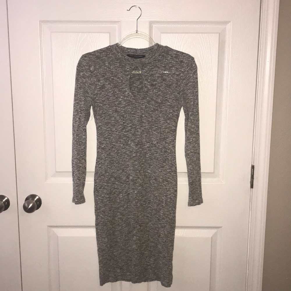 Gray Body Con Dress
